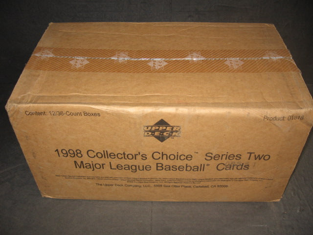 1998 Upper Deck Collector's Choice Baseball Series 2 Case (12 Box)