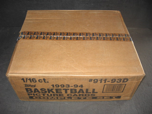 1993/94 Topps Basketball Factory Set Case (16 Sets)