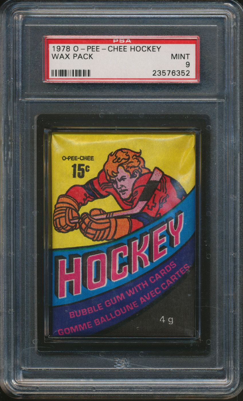 1978 1978/79 OPC O-Pee-Chee Hockey Unopened Wax Pack PSA 9