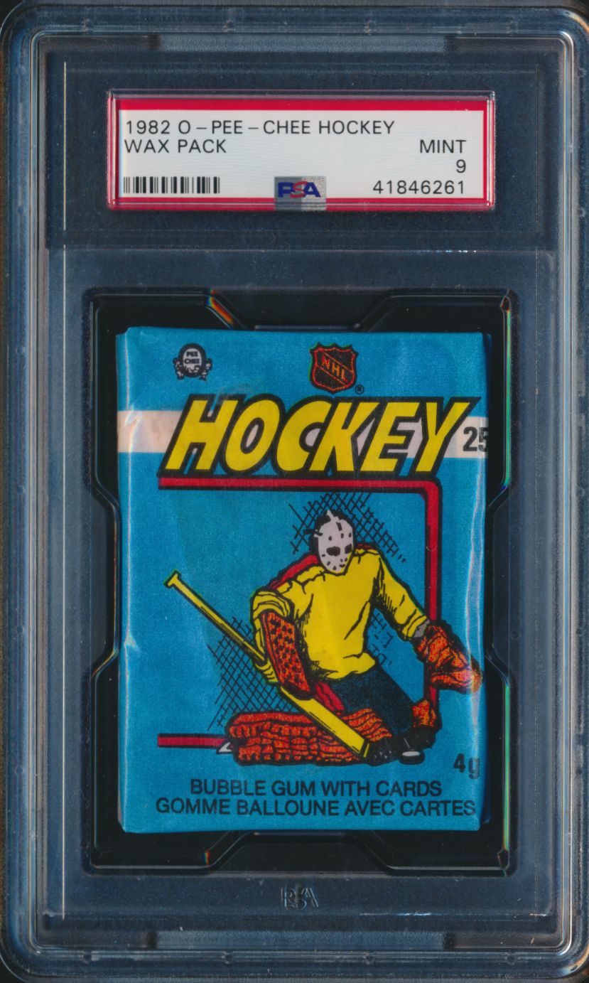 1982/83 OPC O-Pee-Chee Hockey Unopened Wax Pack PSA 9