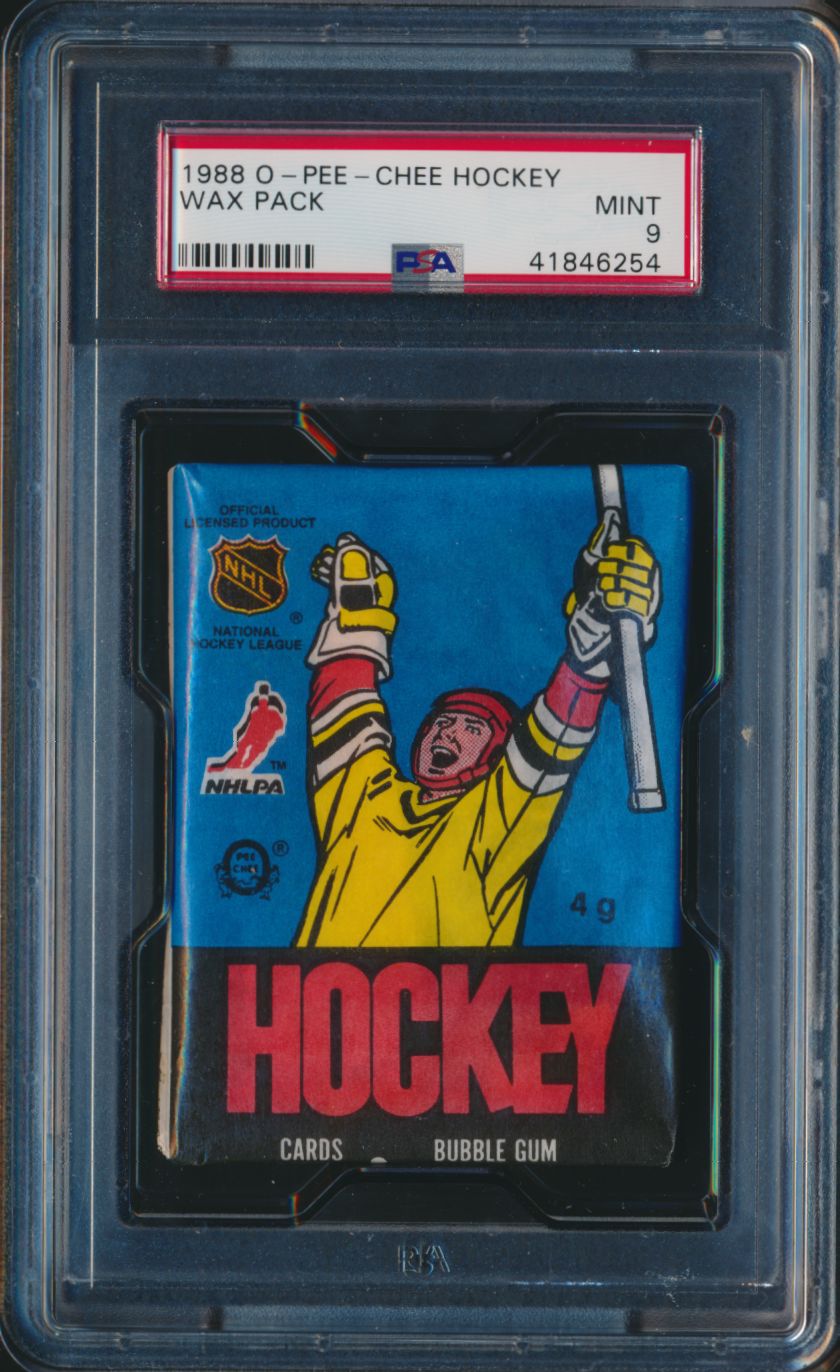 1988/89 OPC O-Pee-Chee Hockey Unopened Wax Pack PSA 9