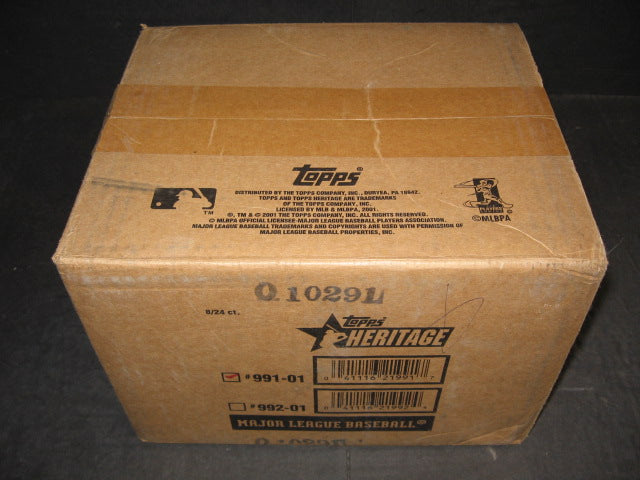 2001 Topps Heritage Baseball Case (8 Box)