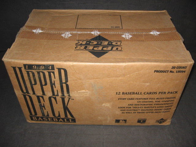 1994 Upper Deck Baseball Series 1 Case (Retail) (20 Box)