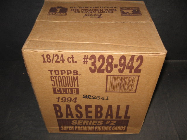 1994 Topps Stadium Club Baseball Series 2 Case (18 Box)