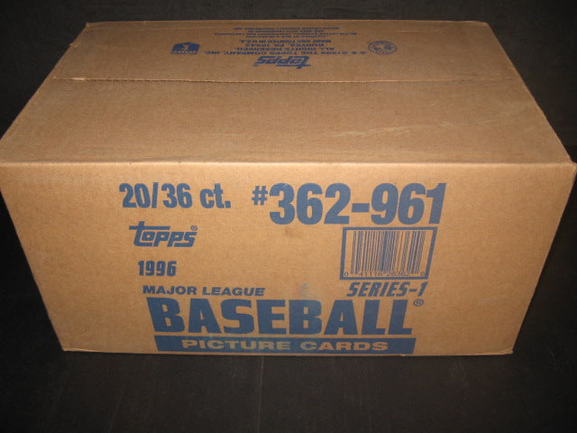 1996 Topps Baseball Series 1 Case (Retail) (20 Box)