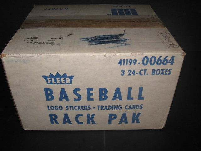 1986 Fleer Baseball Rack Pack Case (3 Box) (00664)