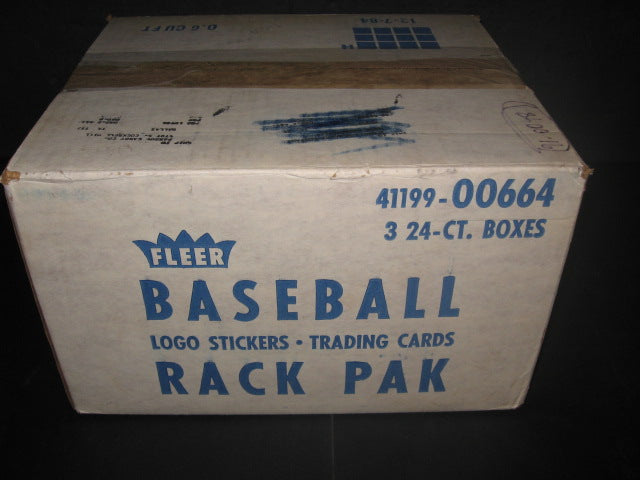 1986 Fleer Baseball Rack Pack Case (3 Box) (Authenticate)