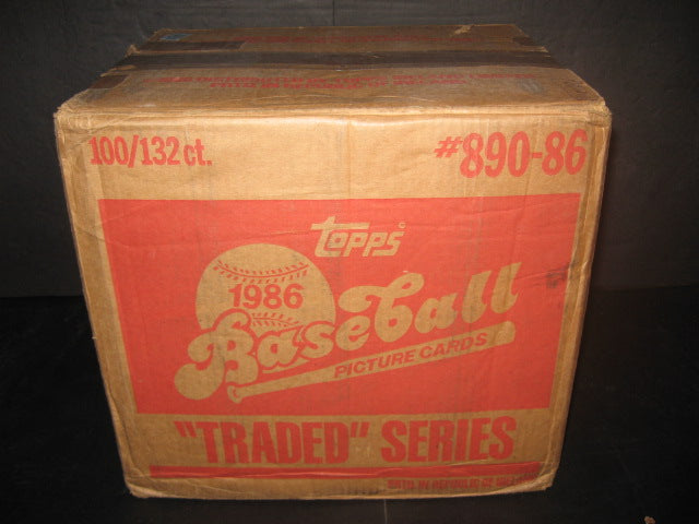 1986 Topps Baseball Traded Factory Set Case (100 Sets) (Sealed)