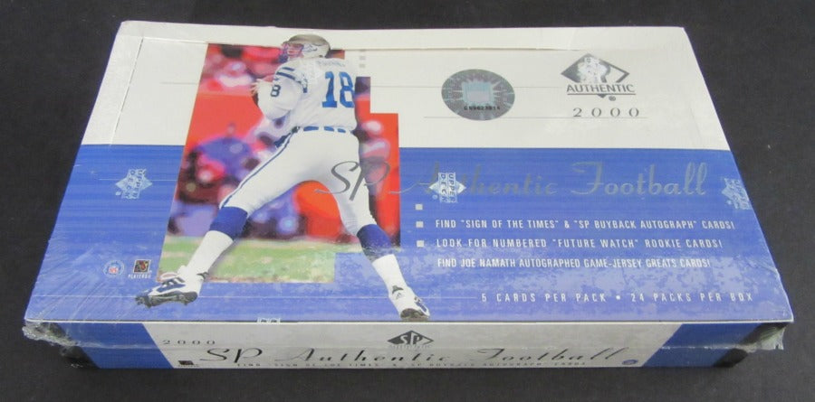 2000 Upper Deck Sp Authentic Football Hobby Box