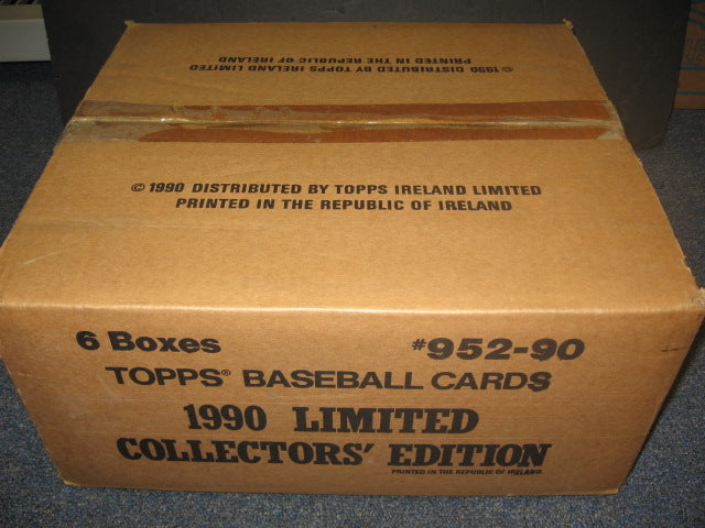 1990 Topps Baseball Tiffany Factory Set Case (6 Sets) (Sealed)