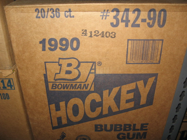 1990/91 Bowman Hockey Unopened Wax Case (20 Box)