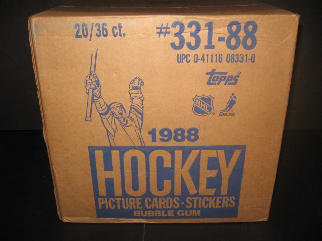 1988/89 Topps Hockey Unopened Wax Case (20 Box) (BBCE)