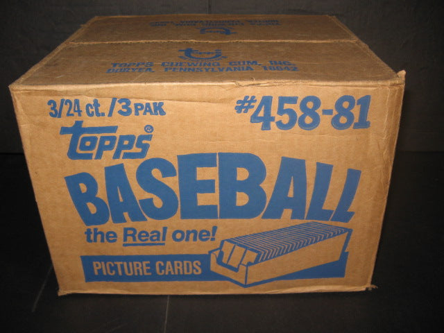 1981 Topps Baseball Grocery Rack Pack Case (3 Box) (Sealed)