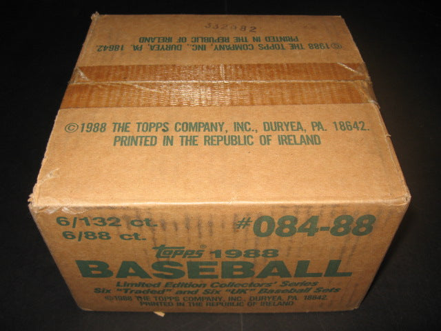 1988 Topps Baseball Traded Tiffany Factory Set Case (6 Sets)