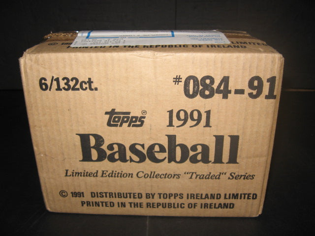 1991 Topps Baseball Traded Tiffany Factory Set Case (6 Sets) (Sealed)