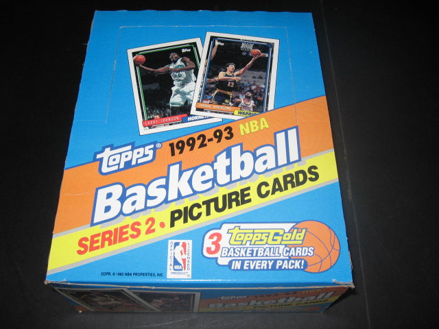 1992/93 Topps Basketball Series 2 Rack Box