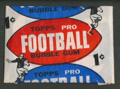 1957 Topps Football Unopened 1 Cent Wax Pack