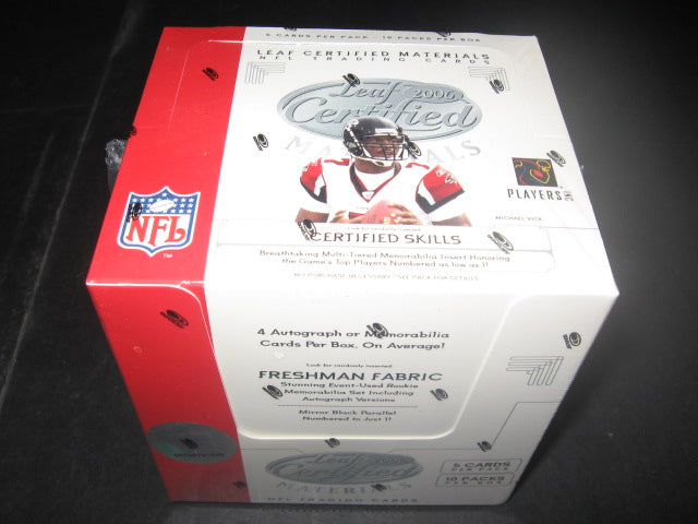 2006 Leaf Certified Materials Football Box (Hobby)