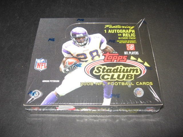 2008 Topps Stadium Club Football  Box