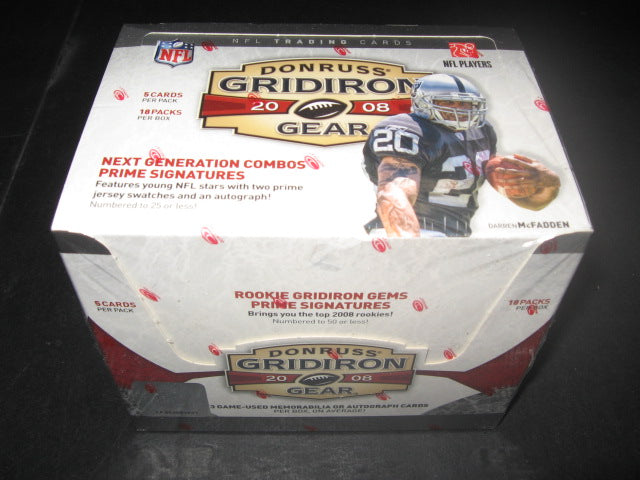 2008 Donruss Gridiron Gear Football Box (Hobby)