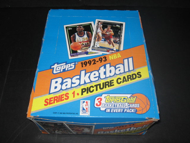 1992/93 Topps Basketball Series 1 Rack Box