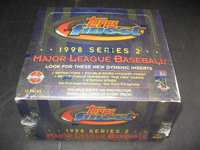 1998 Topps Finest Baseball Series 2 Jumbo Box (HTA)