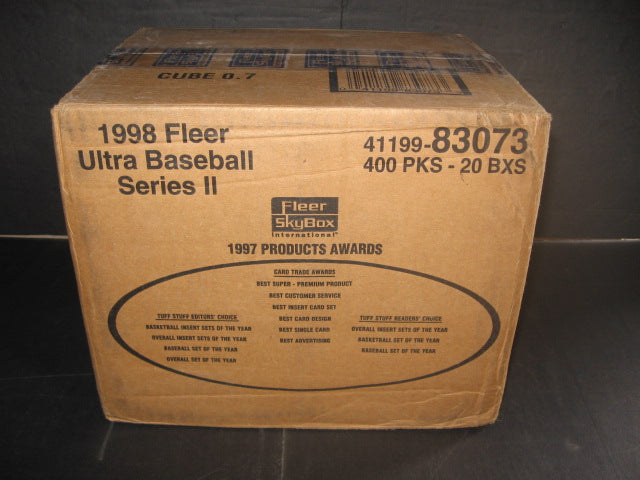 1998 Fleer Ultra Baseball Series 2 Case (Retail) (20 Box)