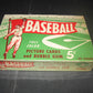 1954 Bowman Baseball Unopened 5 Cent Wax Box