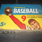 1955 Bowman Baseball Unopened 5 Cent Wax Box