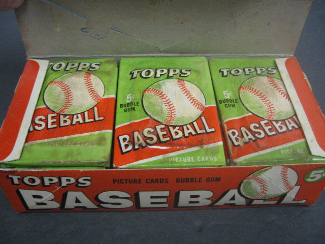 1955 Topps Baseball Unopened 5 Cent Wax Box