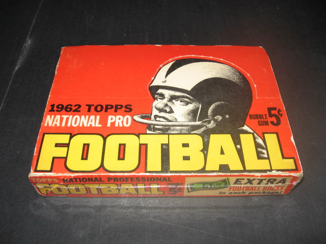 1962 Topps Football Unopened Wax Box (Partial)