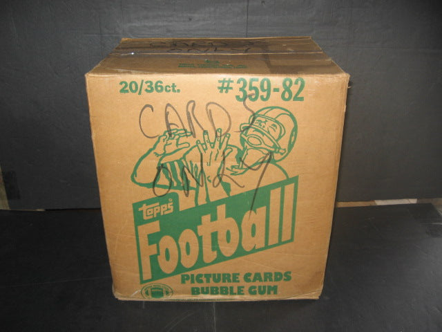 1982 Topps Football Unopened Wax Case (20 Box) (Authenticate)