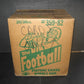 1982 Topps Football Unopened Wax Case (20 Box) (Authenticate)