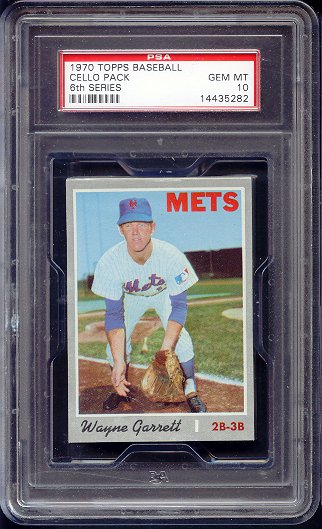 1970 Topps Baseball Unopened 6th Series Cello Pack PSA 10