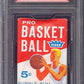1961/62 Fleer Basketball Unopened Wax Pack PSA 6