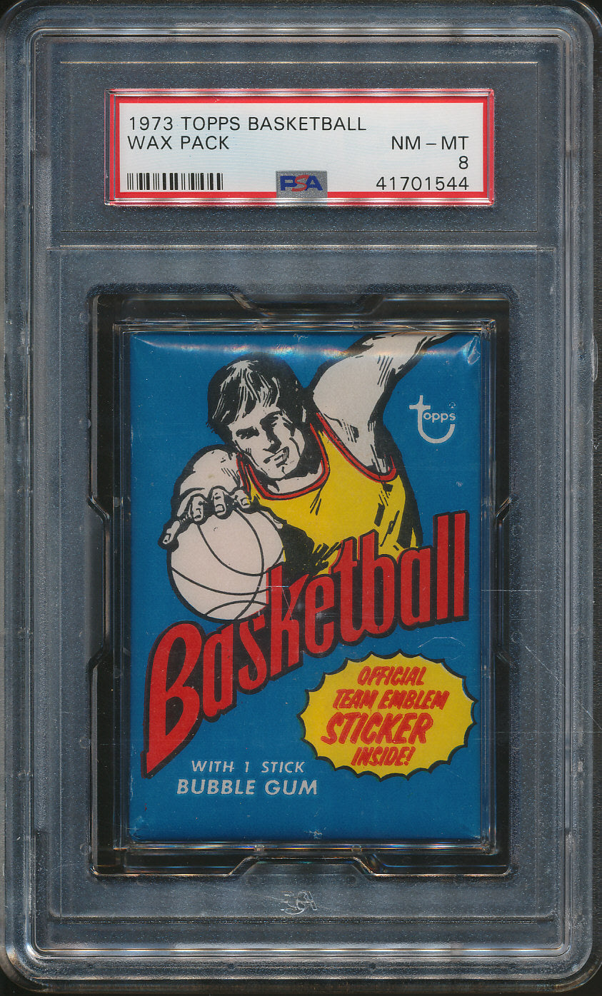 1973/74 Topps Basketball Unopened Wax Pack PSA 8