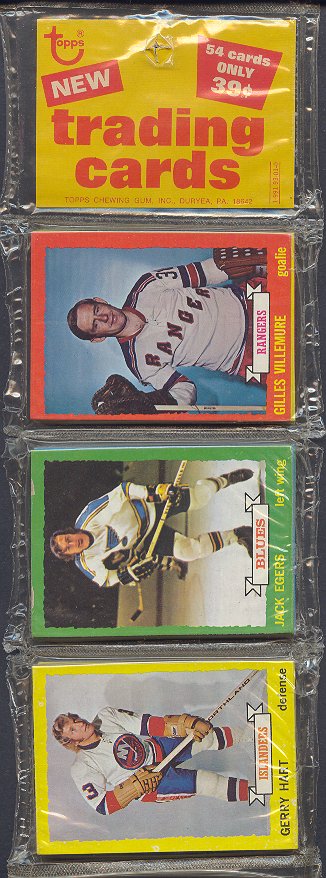 1973/74 Topps Hockey Unopened Rack Pack (Authenticate)