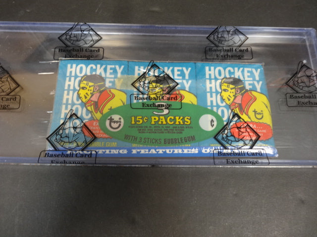 1974/75 Topps Hockey Unopened Wax Pack Tray