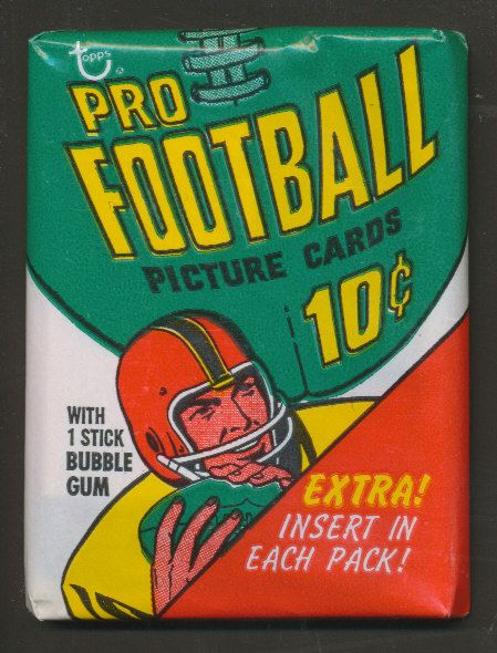 1970 Topps Football Unopened Wax Pack