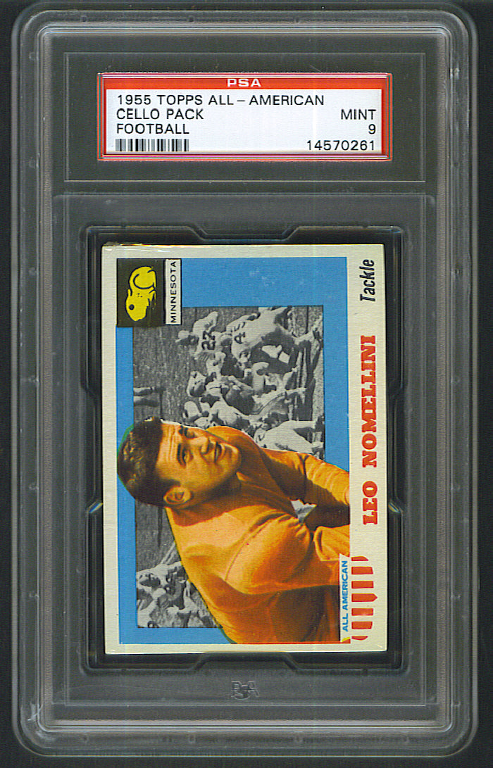 1955 Topps All-American Football Unopened Cello Pack PSA 9