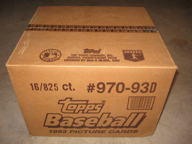 1993 Topps Baseball Factory Set Case (16 Sets)