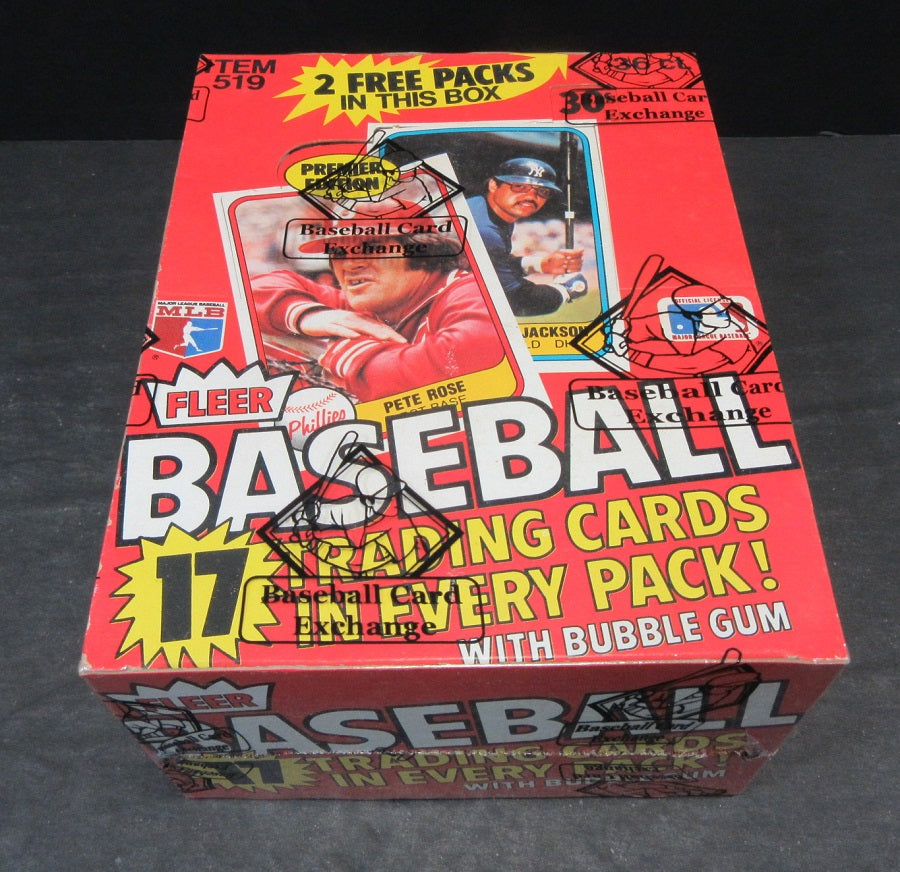 1981 Fleer Baseball Unopened Wax Box