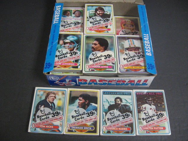 1980 Topps Baseball Football Unopened Cello Box