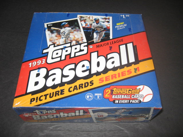 1993 Topps Baseball Series 1 Cello Box