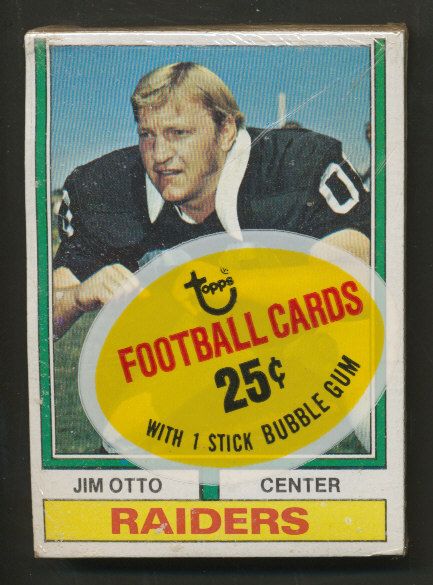 1974 Topps Football Unopened Cello Pack