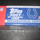 2007 Topps Football Factory Set (Colts)