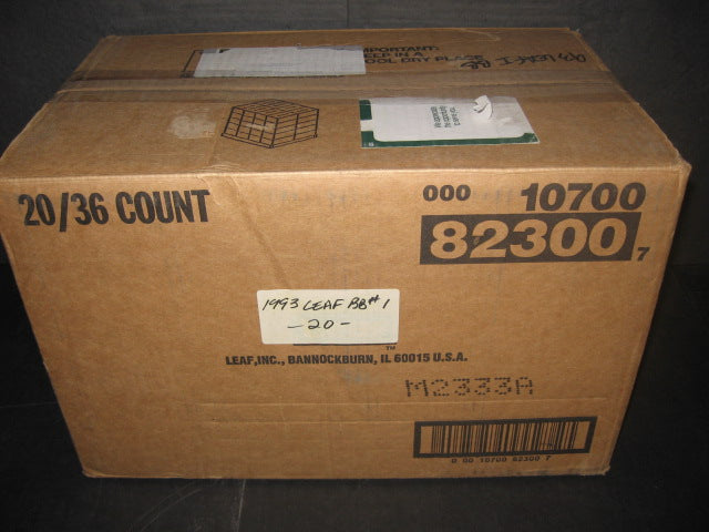 1993 Leaf Baseball Series 1 Case (20 Box) (82300)