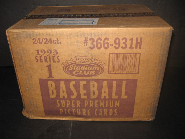 1993 Topps Stadium Club Baseball Series 1 Case (24 Box)