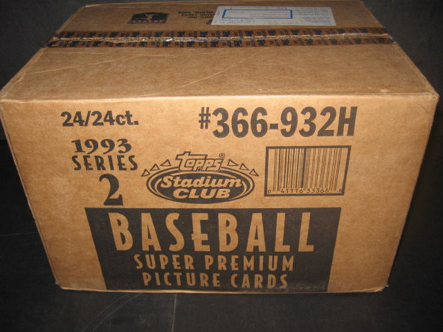 1993 Topps Stadium Club Baseball Series 2 Case (24 Box)