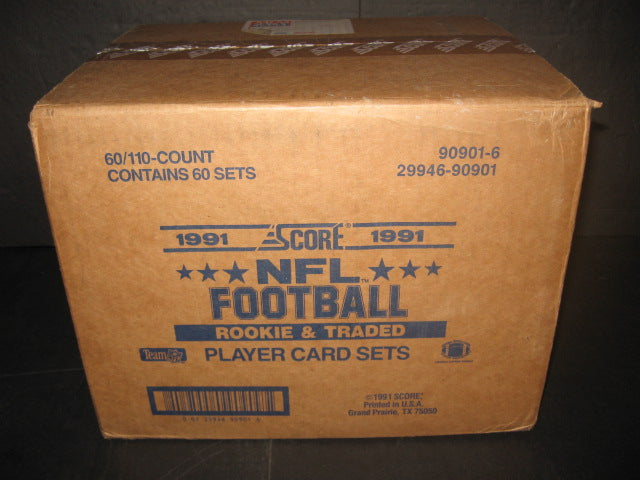 1991 Score Football Rookie & Traded Factory Set Case (60 Sets)